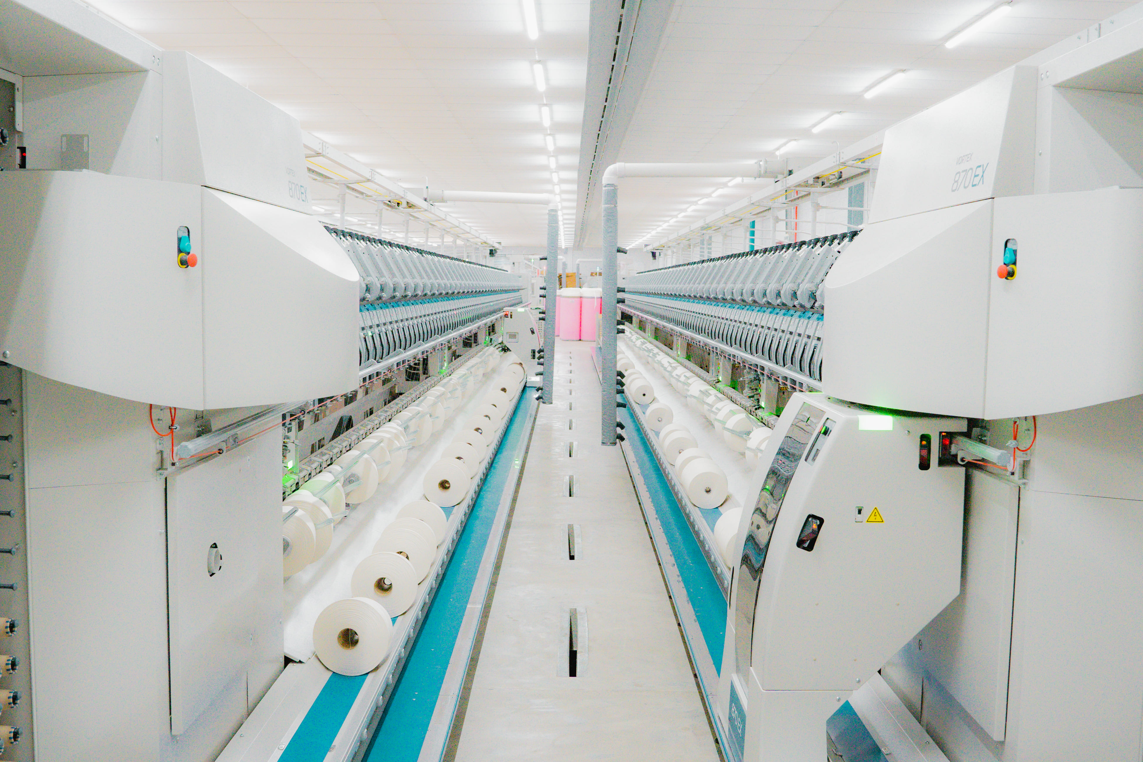 Velara Textiles spinning mill and weaving floor, Faisalabad, Pakistan