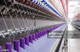 Cotton yarn spools at Velara Textiles weaving mill, Faisalabad